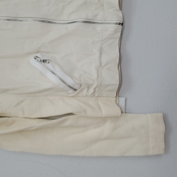 Townsen cream wool leather jacket - Picture 3 of 7